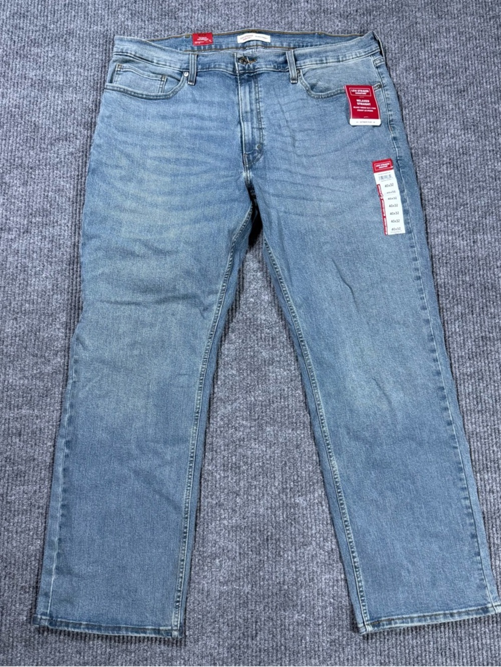 Levi Strauss Signature Relaxed Fit Jeans Men’s 40x32 Ultimate Flex Straight NWT